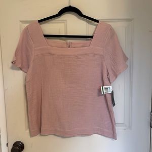NWT Angels brand women’s pink short sleeve top size Large